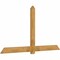 Ekena Millwork Eugene Rough Sawn Timber Gable Bracket, Western Red Cedar, 96"W x 52"H x 2"D x 6"F, 13/12 Pitch GBW096X52X0206EUG00RWR - alternate 5